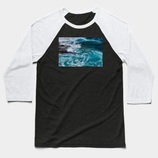 Incredible Sea Waves Baseball T-Shirt